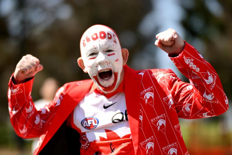 A Sydney fan at the MCG.