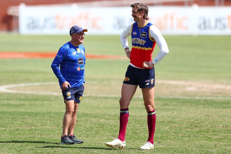 Chris Fagan, Senior Coach and Joe Daniher.