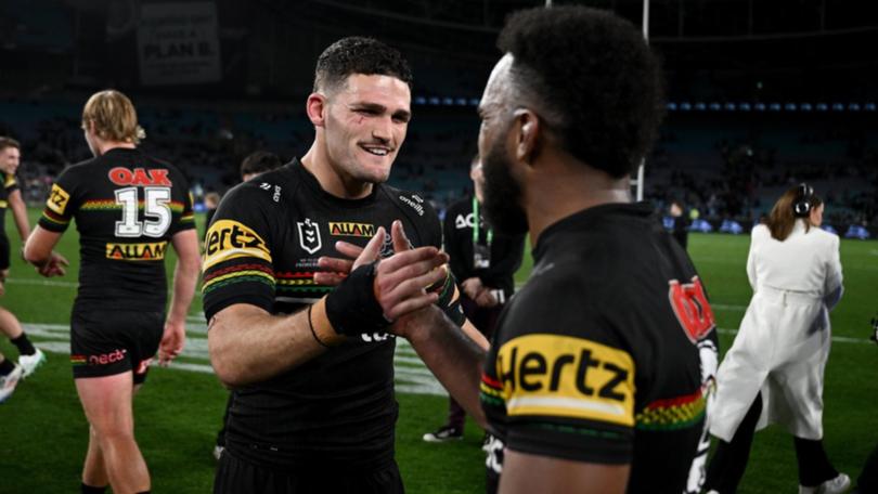 Nathan Cleary has steered the Panthers over Cronulla and into their fifth-straight NRL decider.