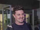 West Coast coaching candidate Andrew McQualter arrived at Perth Airport on Thursday Afternoon.