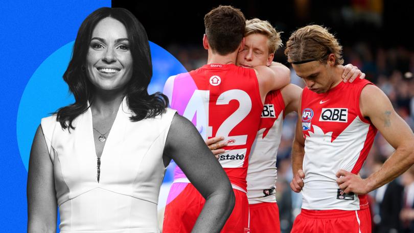 The Swans struggled through grand final week and it showed on the big day.