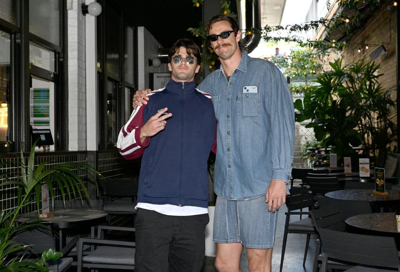 James Tunstill (left) and Joe Daniher.