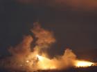 Israeli artillery shells hit areas near villages in southern Lebanon along the border with Israel, as seen from the Upper Galilee, northern Israel, 30 September 2024. 