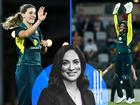 LISA STHALEKAR: Alyssa Healy (r) will lead a star-studded line-up featuring Annabel Sutherland (l) at the ICC T20 World Cup