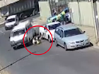 Video of an Adelaide scrapyard worker being mowed down by a disgruntled customer in a van has been made public.