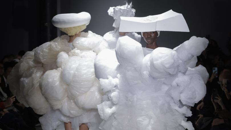 In the clouds at Comme des Garcons. 