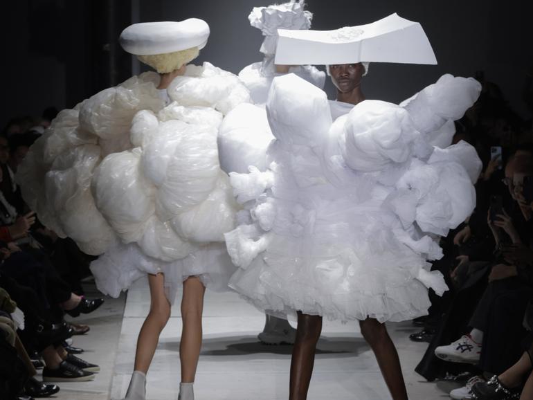 In the clouds at Comme des Garcons. 