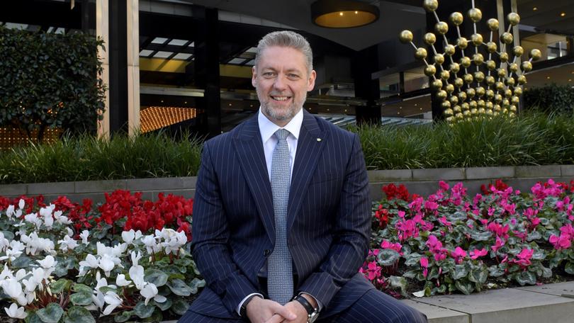 Crown Resorts’ outgoing boss Ciaran Carruthers.