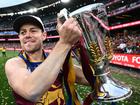 Premiership winner Lachie Neale is a happy Lion after hearing he doesn't need post-season surgery. (Joel Carrett/AAP PHOTOS)