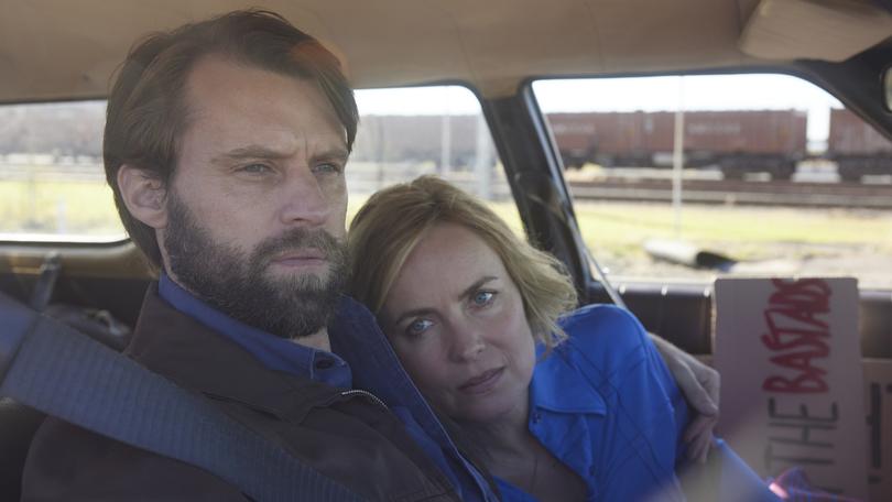 Jesse Spencer and Radha Mitchell in Last Days of the Space Age.