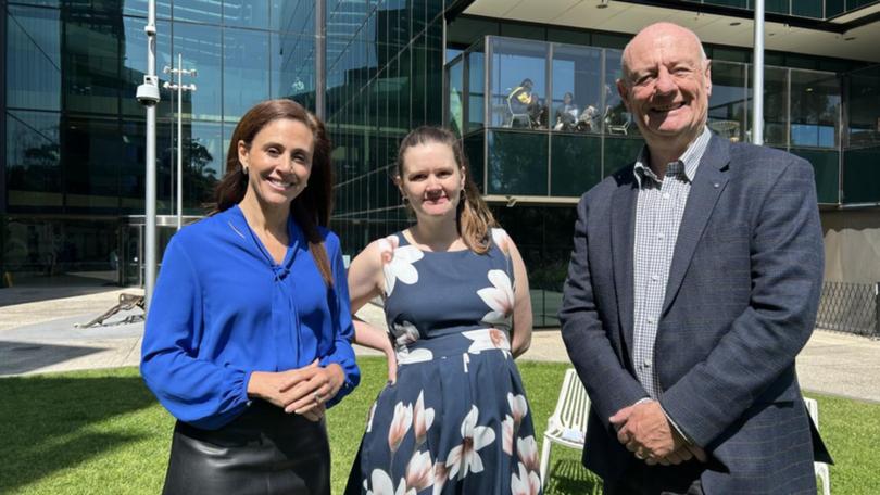 Anthea Rhodes, Cecelia Aull and Tim Costello