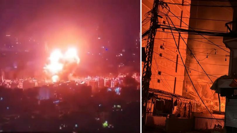 Beirut has been struck by multiple Israeli air strikes, with urgent evacuation orders issued for five additional sites.