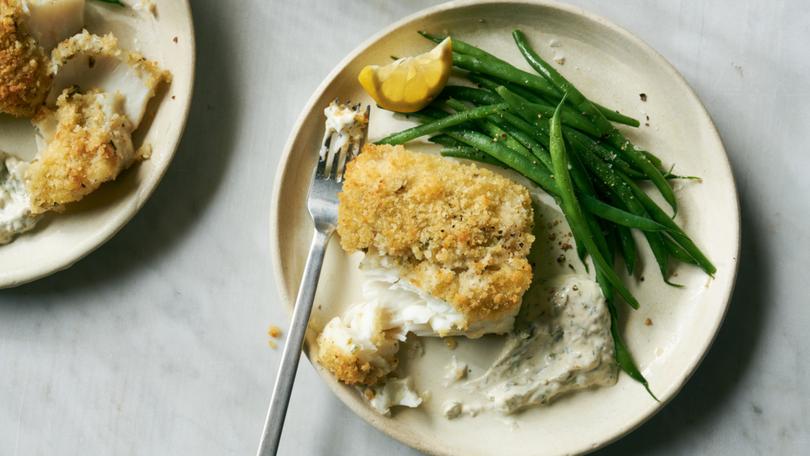 Crispy baked fish with tartar sauce. Charming fish shacks and salty sea air aren’t a weeknight possibility for most of us, but thankfully, this recipe is.