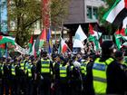 The nation's police forces are warning protesters not to incite violence or display terror symbols. (Con Chronis/AAP PHOTOS)