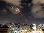 Israel's Iron Dome anti-missile system intercepts rockets after Iran fired a salvo of ballistic missiles, as seen from Ashkelon, Israel, October 1, 2024.