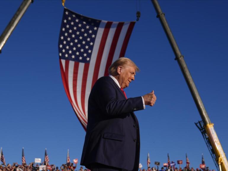 Donald Trump says he felt an obligation to go back to Butler in the US swing state of Pennsylvania. (AP PHOTO)