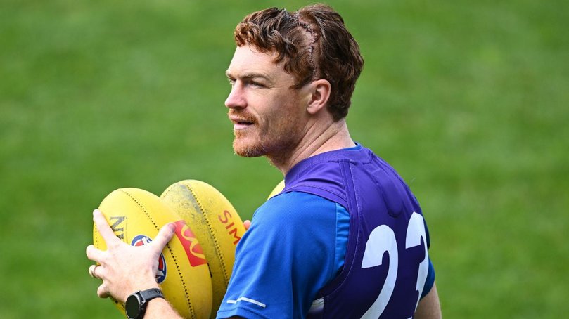 Gary Rohan made a surprise appearance at Geelong training on Monday.