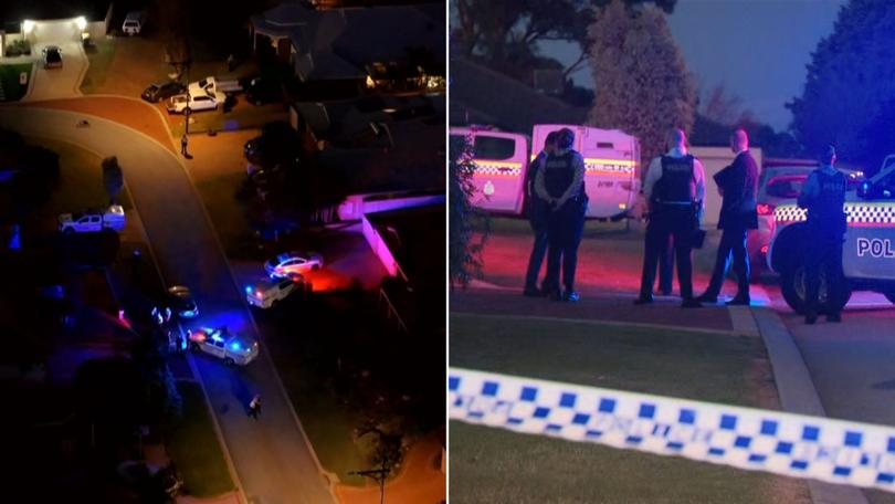 A dog was shot dead after a WA Police officer was injured in a dog attack during a violent arrest at Canning Vale on Saturday.