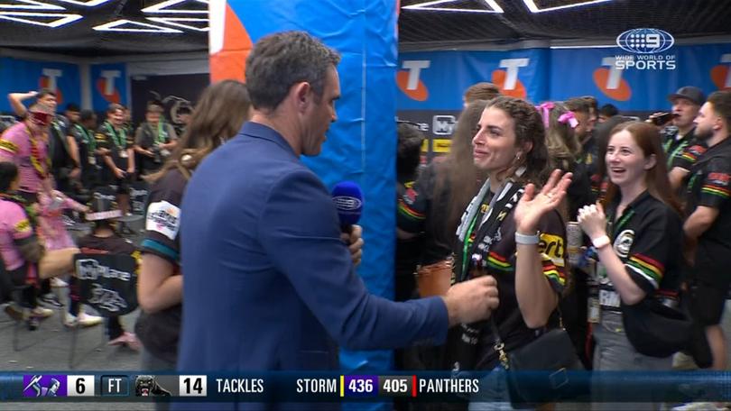 Jess Fox didn’t want a beer from Brad Fittler