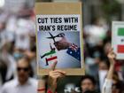 There have been a series of protests in Australia over Iran's attacks on Israel. (Diego Fedele/AAP PHOTOS)