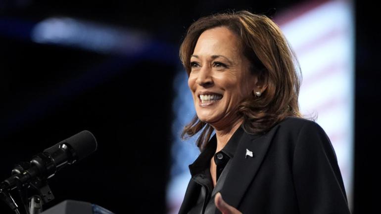 Kamala Harris says the attacks on her for not being a biological mother are mean-spirited. (AP PHOTO)