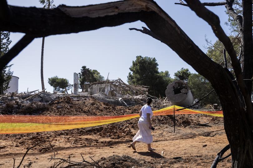 A building in Hod Hasharon, Israel, that was destroyed by Iran’s missile barrage. 