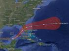 The expected path of Hurricane Milton.