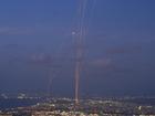 Israel's Iron Dome air defence system fired to intercept rockets that were launched from Lebanon. (AP PHOTO)