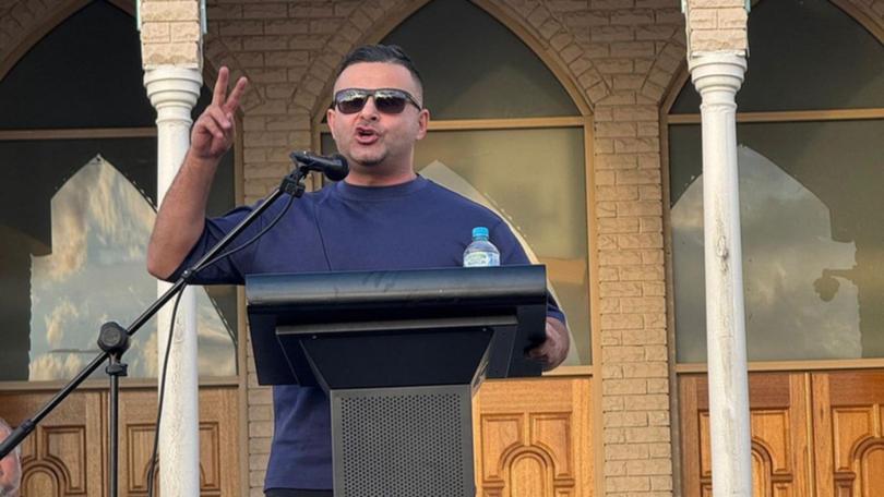 The visa of Professor Khaled Beydoun is under review by the Government after he said October 7 was a day for "celebration" at a pro-Palestine event in Sydney.