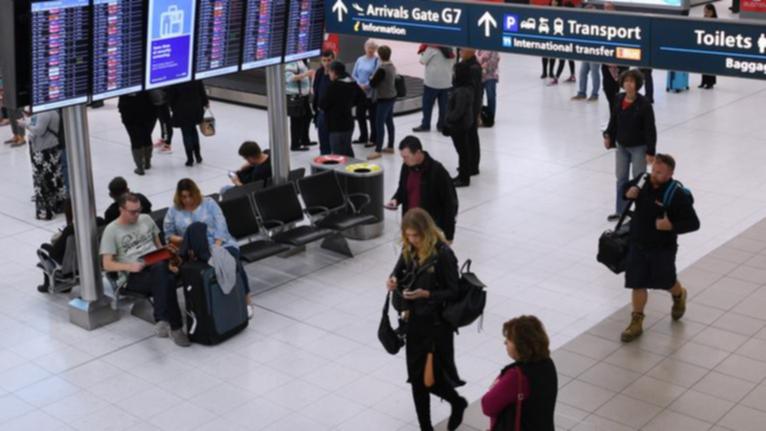 The man was arrested at Sydney International Airport.