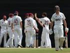 Michael Neser dismissed Cameron Bancroft for a duck on Tuesday. 