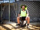 Bricklayer Michael Chapman on a site in Baldivis, south of Perth. 