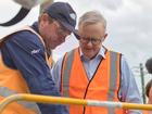 Prime Minister Anthony Albanese gets a full-fibre installation NBN demonstration.