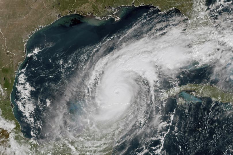 Hurricane Milton in the Gulf of Mexico, off the coast of Mexico’s Yucatan Peninsula.