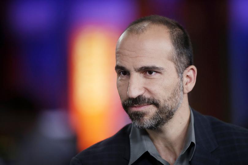 Dara Khosrowshahi, chief executive officer of Expedia Inc., pauses during a Bloomberg Television interview in London, U.K. on Wednesday, Oct. 2, 2013. Expedia Inc. reported second-quarter profit and revenue in August that missed analysts' estimates, leading to a 27 percent plunge in the stock, the steepest in eight years. Photographer: Matthew Lloyd/Bloomberg *** Local Caption *** Dara Khosrowshahi