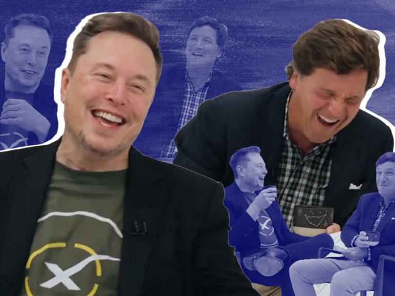 Elon Musk joined axed Fox News host Tucker Carlson for a near-two-hour interview.