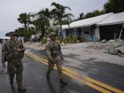 The Florida Army National Guard have been checking for any remaining residents in Tampa, Florida. 