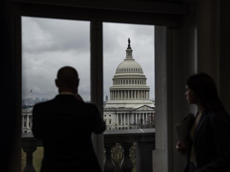 The Capitol as seen from the Library of Congress last year.