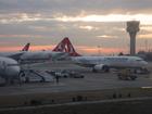 Turkish Airlines Boeing aircraft in Istanbul airport. File image.