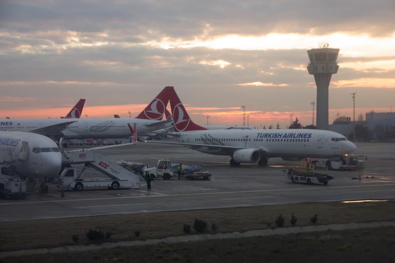 Turkish Airlines Boeing aircraft in Istanbul airport. File image.