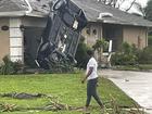 There has been widespread damage in Wellington from a tornado spawned by Hurricane Milton’s outer rain bands. 