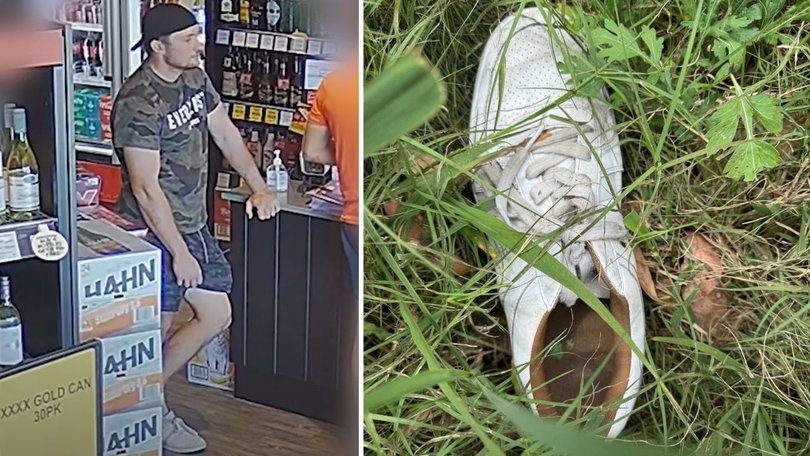 Rescuers found what are believed to be shoes belonging to the missing man.