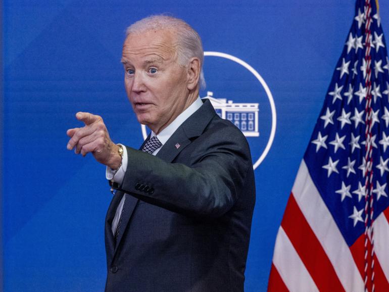 US President Joe Biden has lashed out at former President Donald Trump after he tried to spread misinformation about Hurricane Milton. 