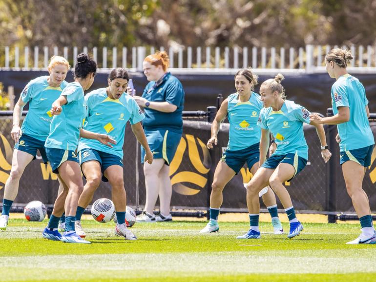 Sam Kerr could return to the Matildas camp despite being injured.