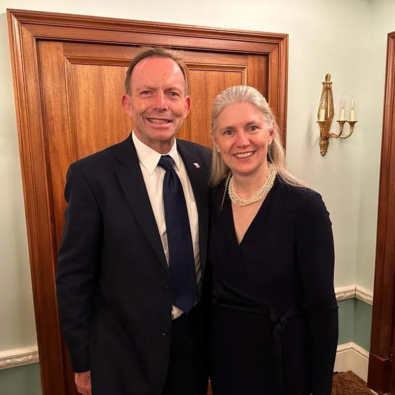 Philippa Stroud who formed the Alliance for Responsible Citizenship. Standing with Tony Abbott .