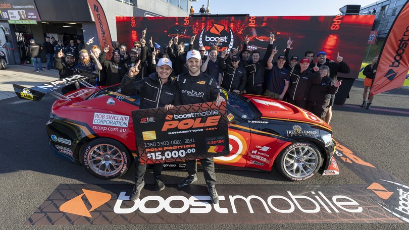 Brodie Kostecki will start from pole after winning the Top Ten Shootout today for the 2024 Repco Bathurst 1000, Event 10 of the Repco Supercars Championship, Mount Panorama, Bathurst, New South Wales, Australia. 12 Oct, 2024.