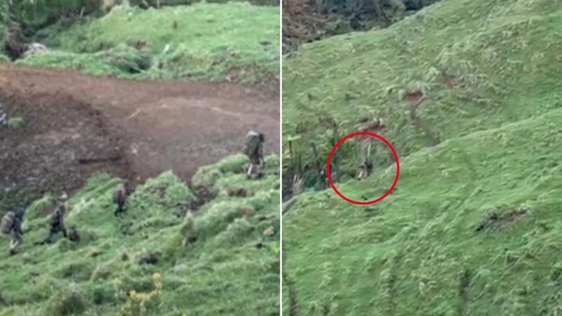 A teenage hunter filmed four people believed to be Thomas Phillips and his children on October 3.