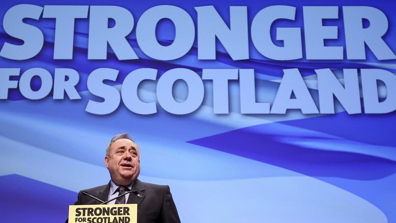 Alex Salmond took Scotland to the brink of independence in a 2014 referendum. (AP PHOTO)