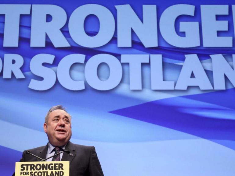 Alex Salmond took Scotland to the brink of independence in a 2014 referendum. (AP PHOTO)