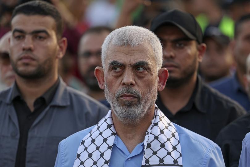 Head of the political wing of the Palestinian Hamas movement in the Gaza Strip Yahya Sinwar.